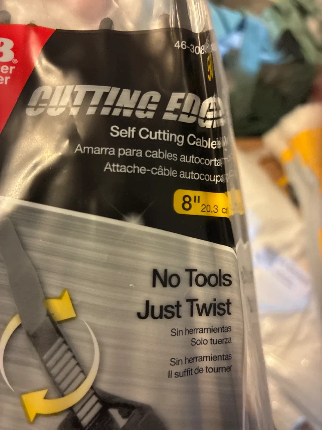 Cutting Edge 8" Self Cutting Cable Ties