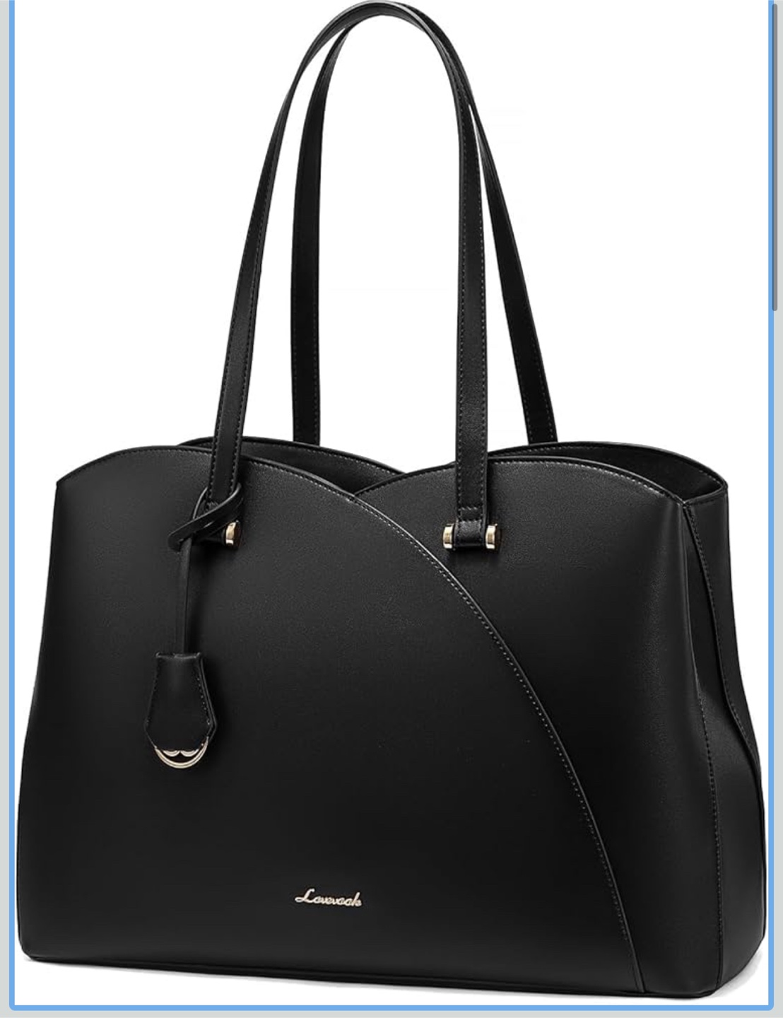 LOVEVOOK Laptop Tote Bag - Black - photo 2
