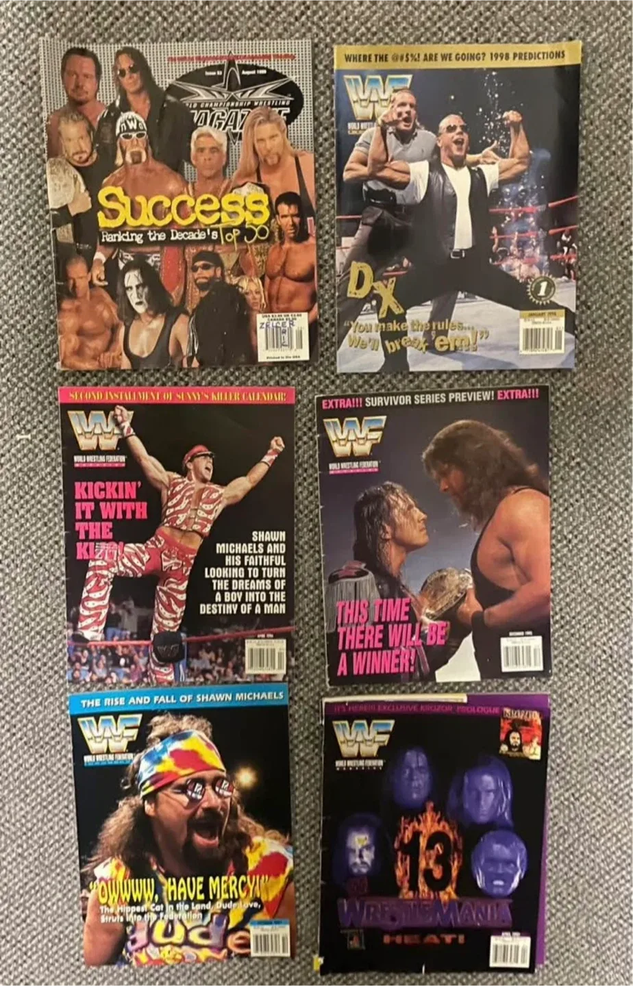 Vintage Wrestling Magazines & Cards