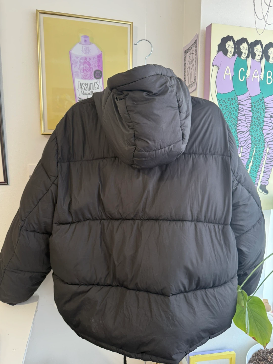 H&M Black Puffer Jacket - Size XL - photo 2