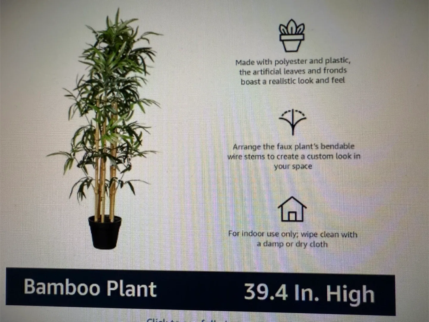 Amazon Basics Artificial Bamboo Plant image indicator(6)