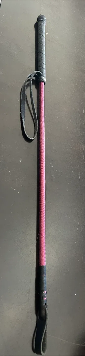 Pink & Black Riding Crop