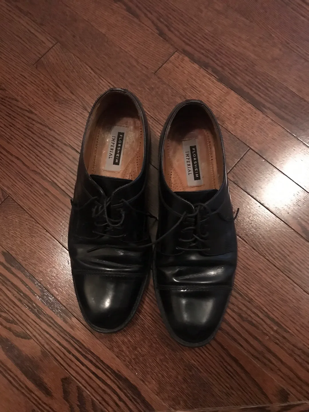 Florsheim Imperial Black Leather Dress Shoes