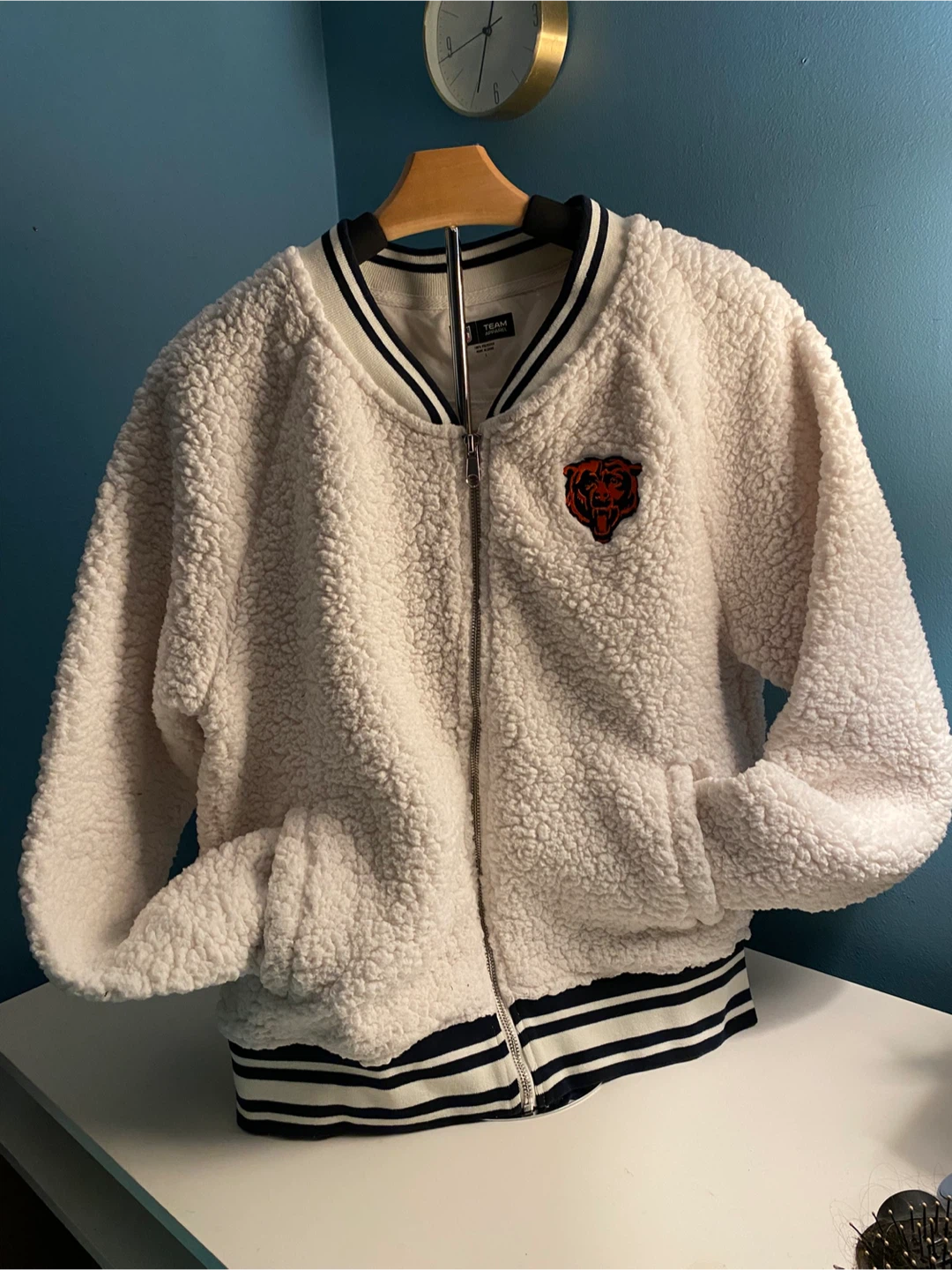 Chicago Bears Sherpa Zip Up Jacket - photo 2