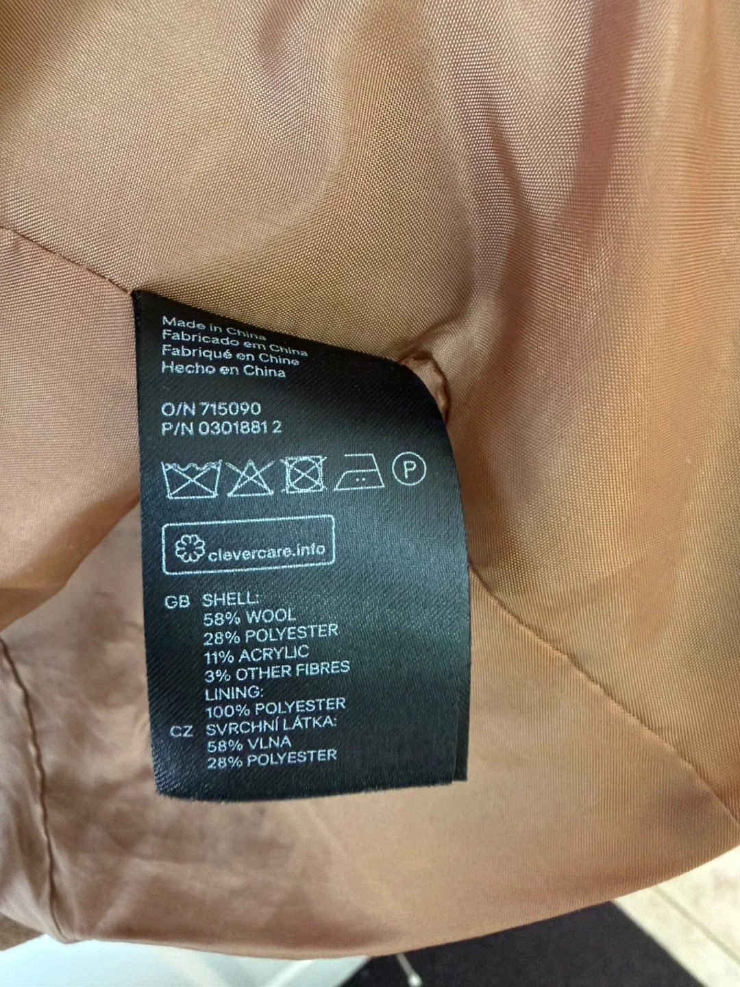 H&M Wool Blend Coat image indicator(2)