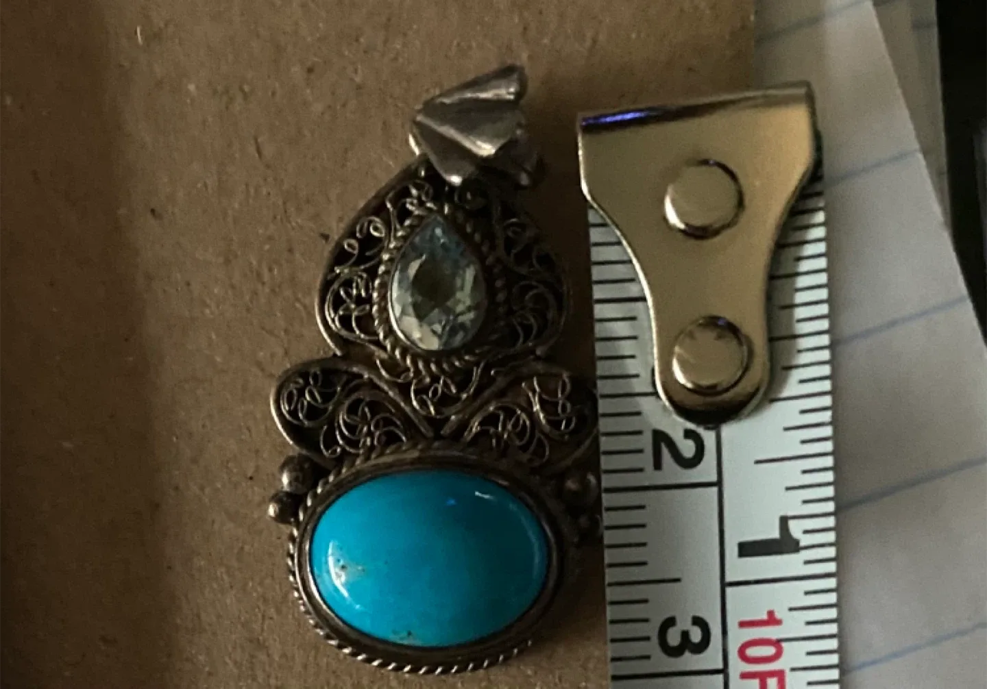 Vintage Turquoise Pendant image indicator(2)