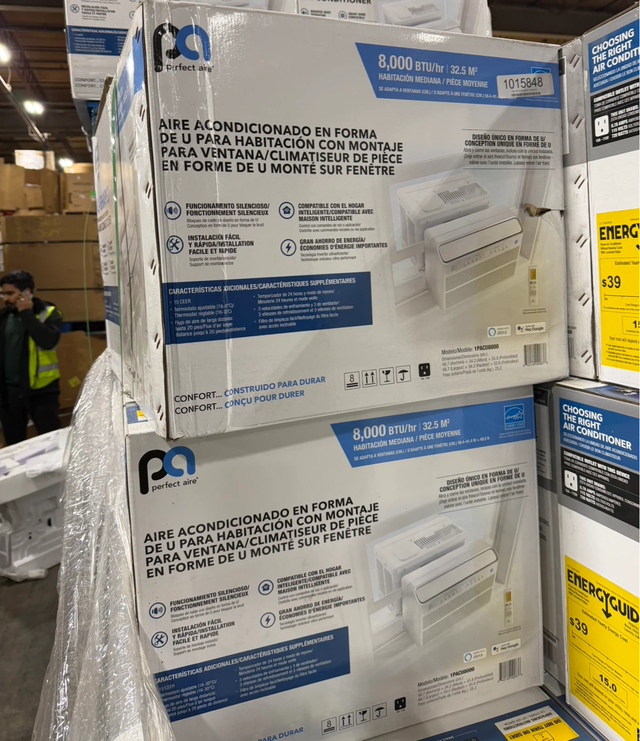 Perfect Aire 8,000 BTU U-Shaped Window AC