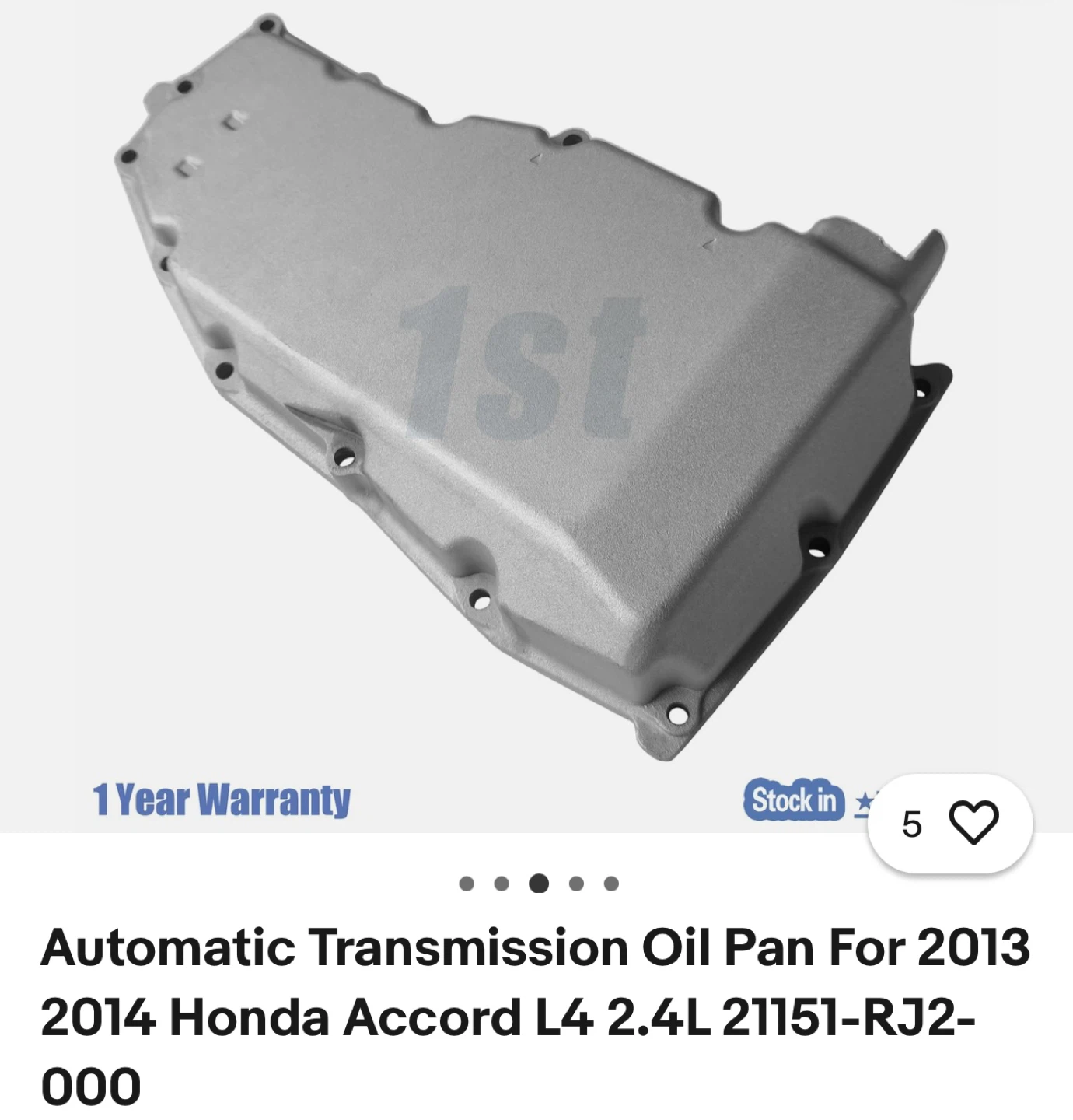 Honda Accord 2013-2014 Automatic Transmission Oil Pan - photo 3