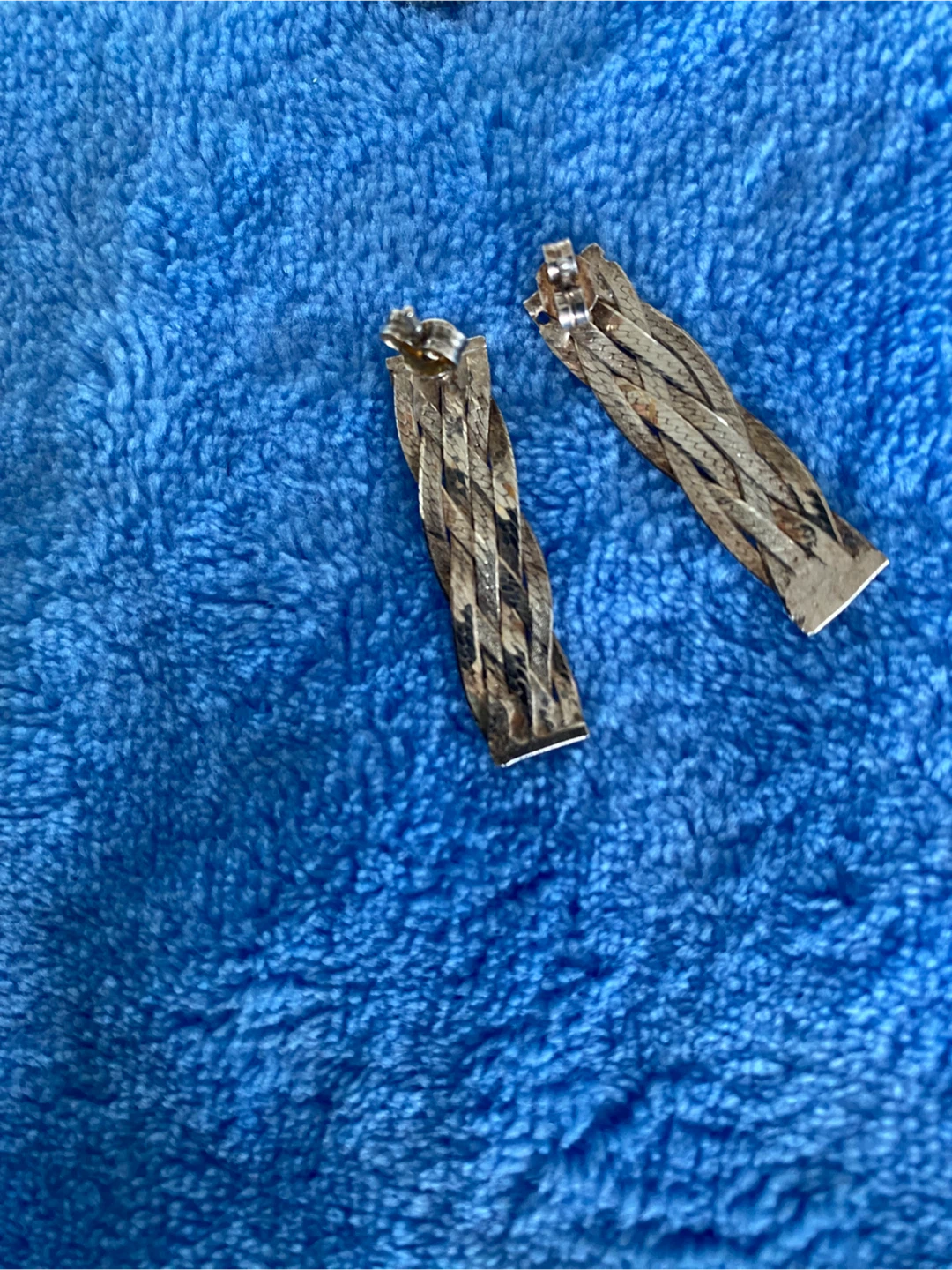 Braided 925 Silver Earrings - photo 5