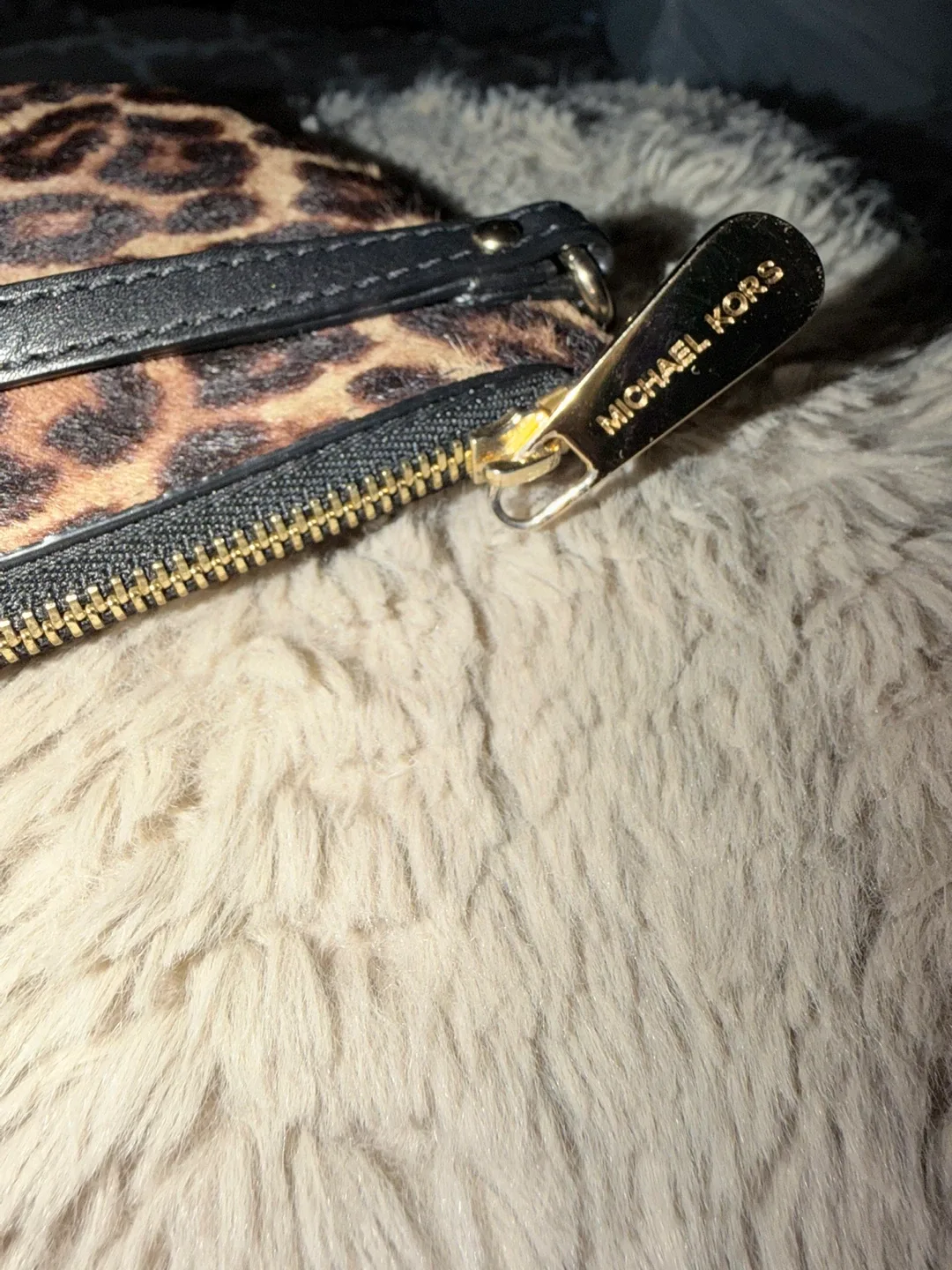 Michael Kors Leopard Print Wristlet image indicator(3)
