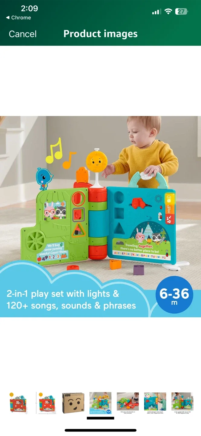 Fisher-Price 2-in-1 Like a Book Activity Center