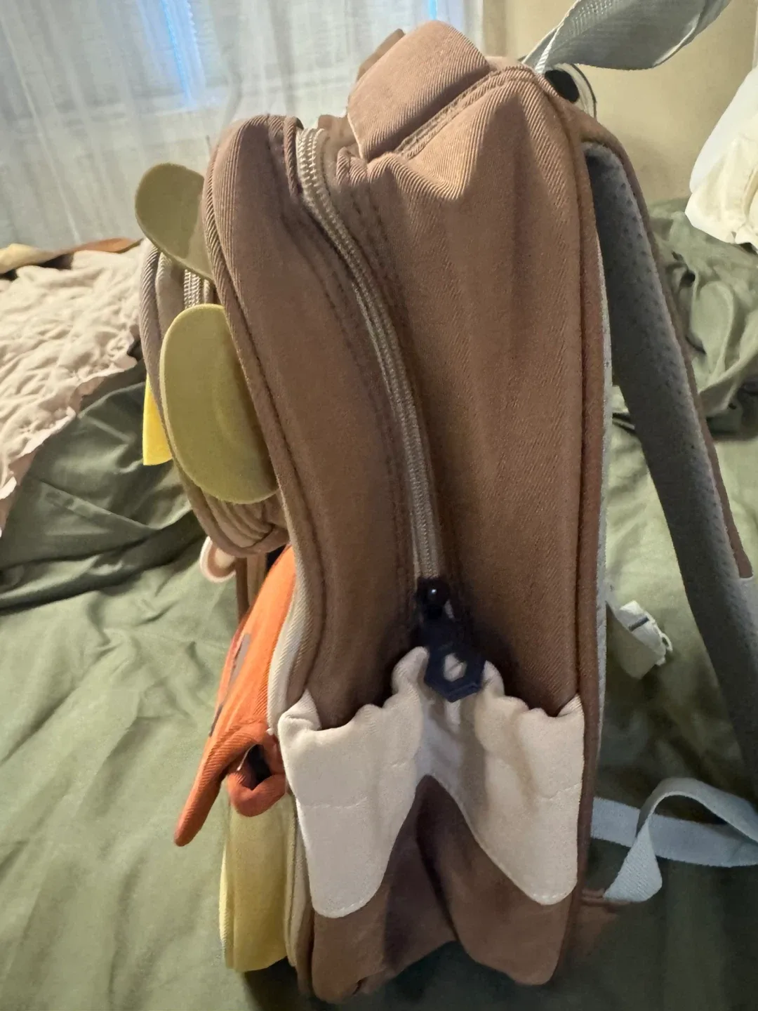 Cute Kids Backpack with Mushroom & Bear Design image indicator(8)