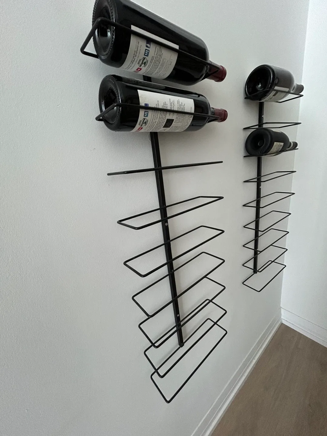 Set of Two Wall Mounted Wine Rack image indicator(2)
