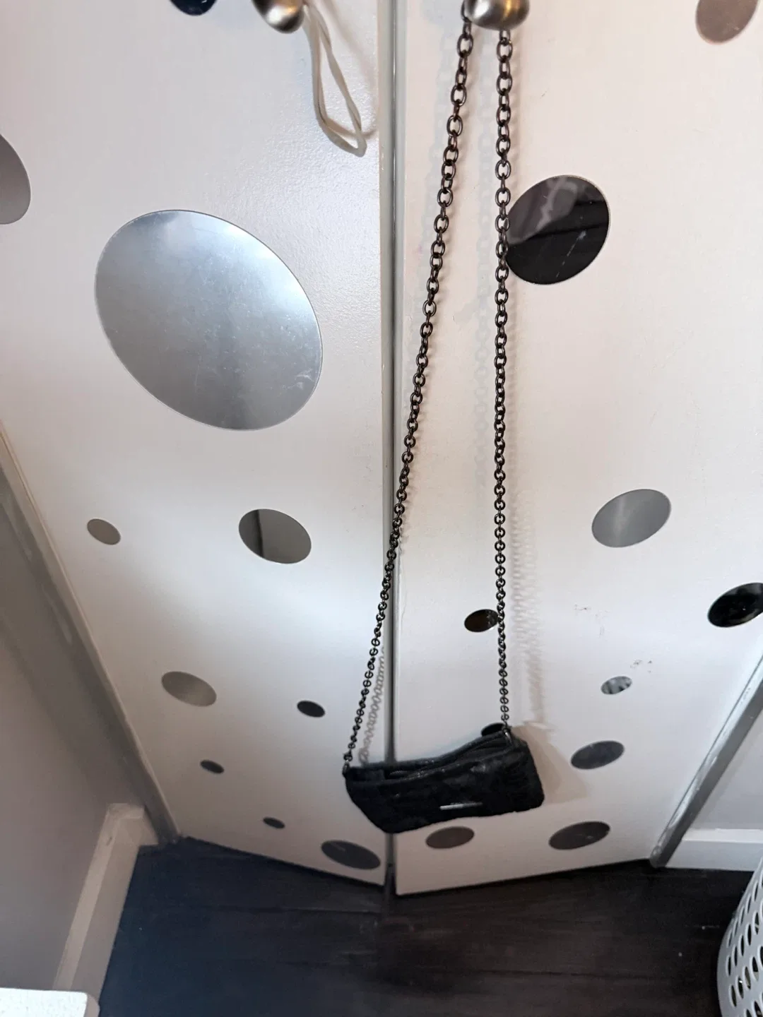 BCBGeneration Black Snakeskin Chain Bag image indicator(3)