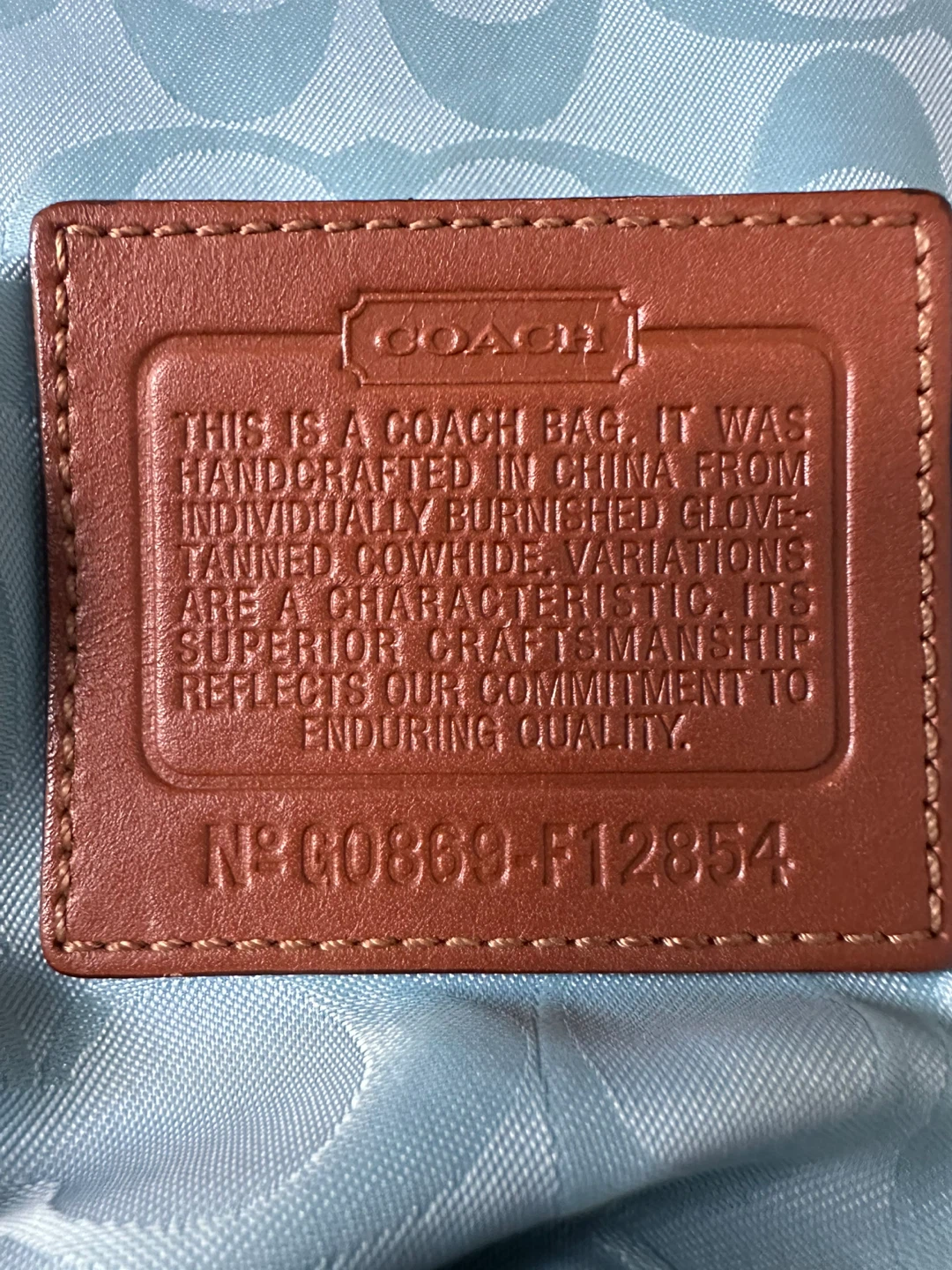 The Coach LARGE F12854 Ali  Caramel turnkey shoulder bag - photo 5