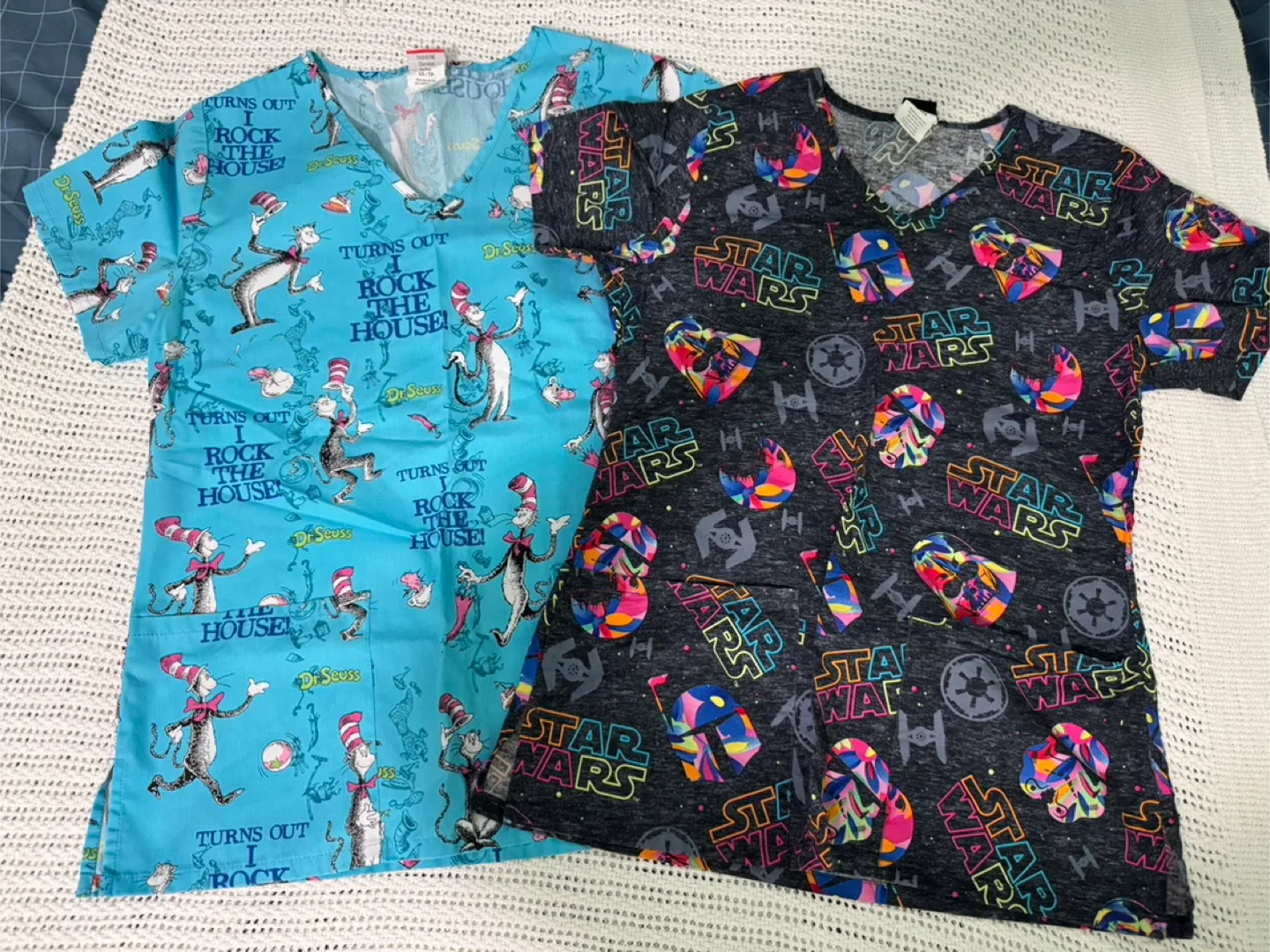 2 Scrub tops