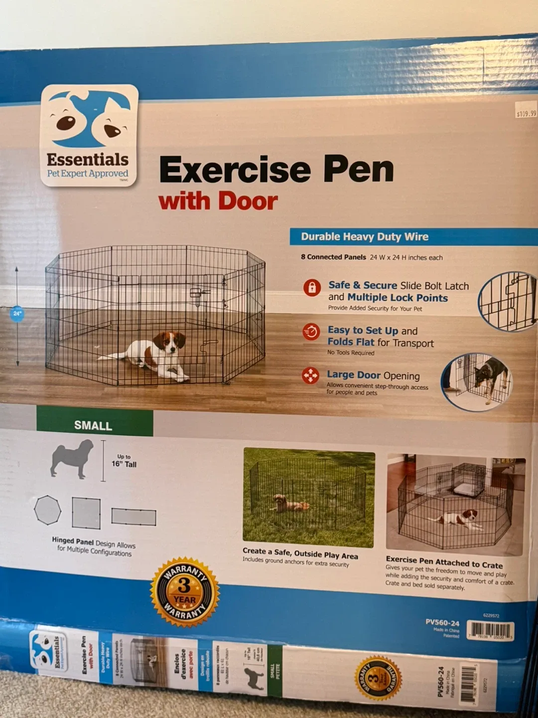 Dog/puppy Exercise Pen with Door image indicator(2)