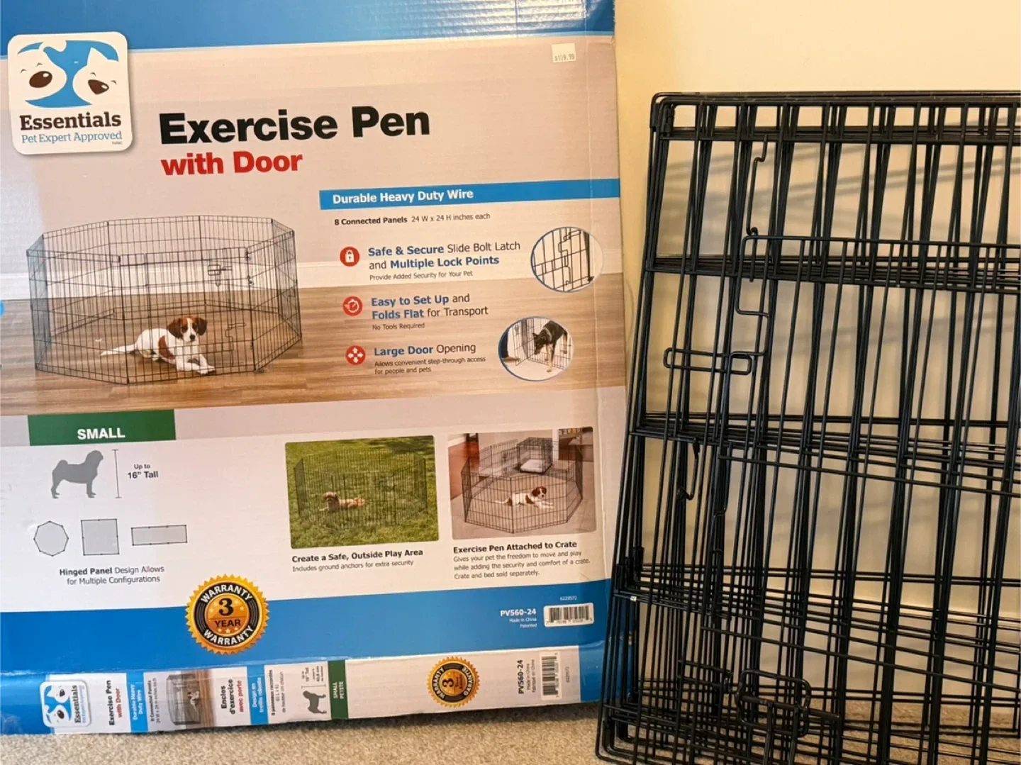 Dog/puppy Exercise Pen with Door image indicator(4)