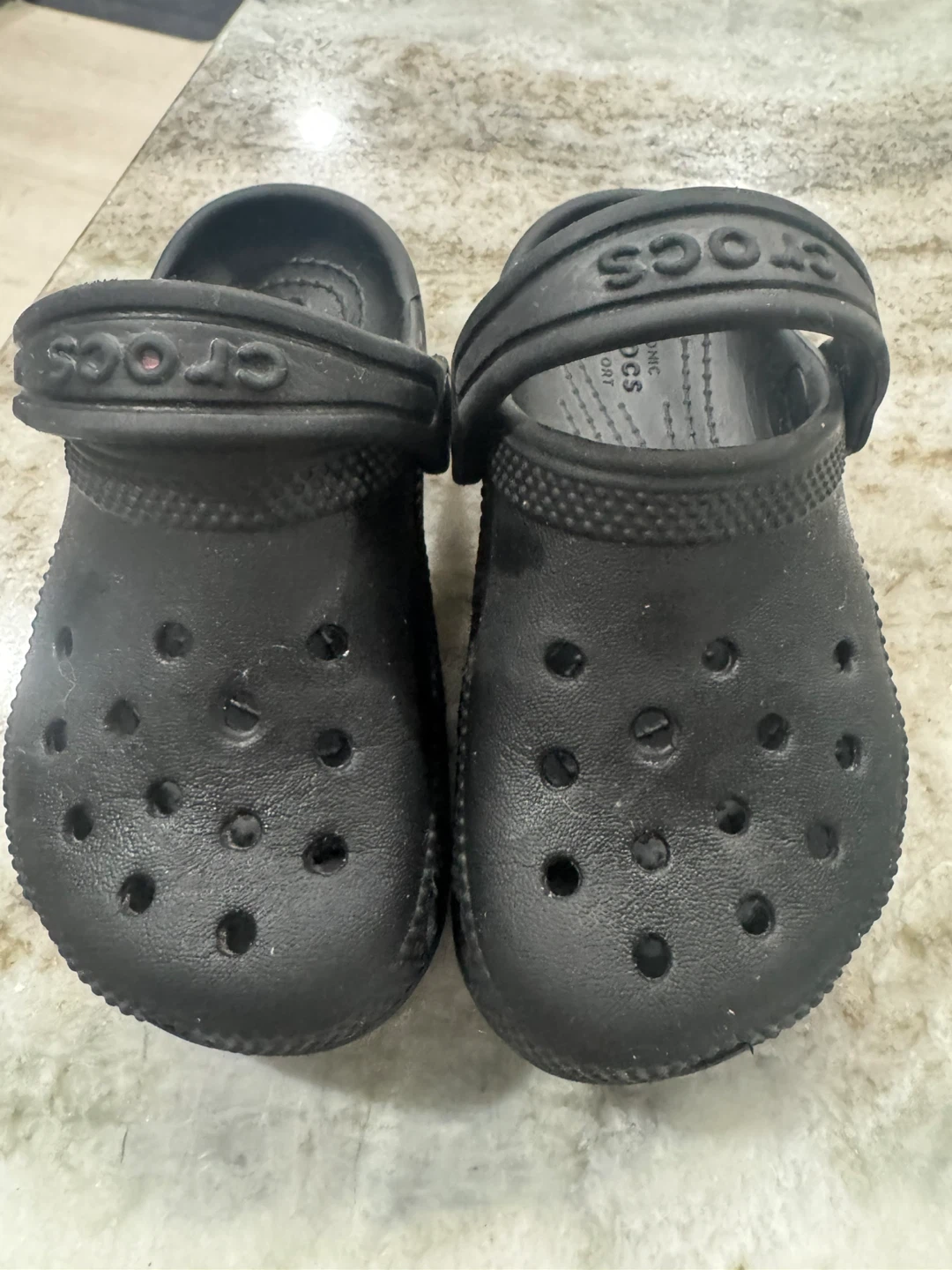 Kids Black Crocs Classic Clogs