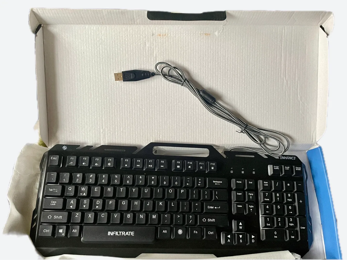ENHANCE Infiltrate KL2 Gaming Keyboard - Like New! image indicator(3)