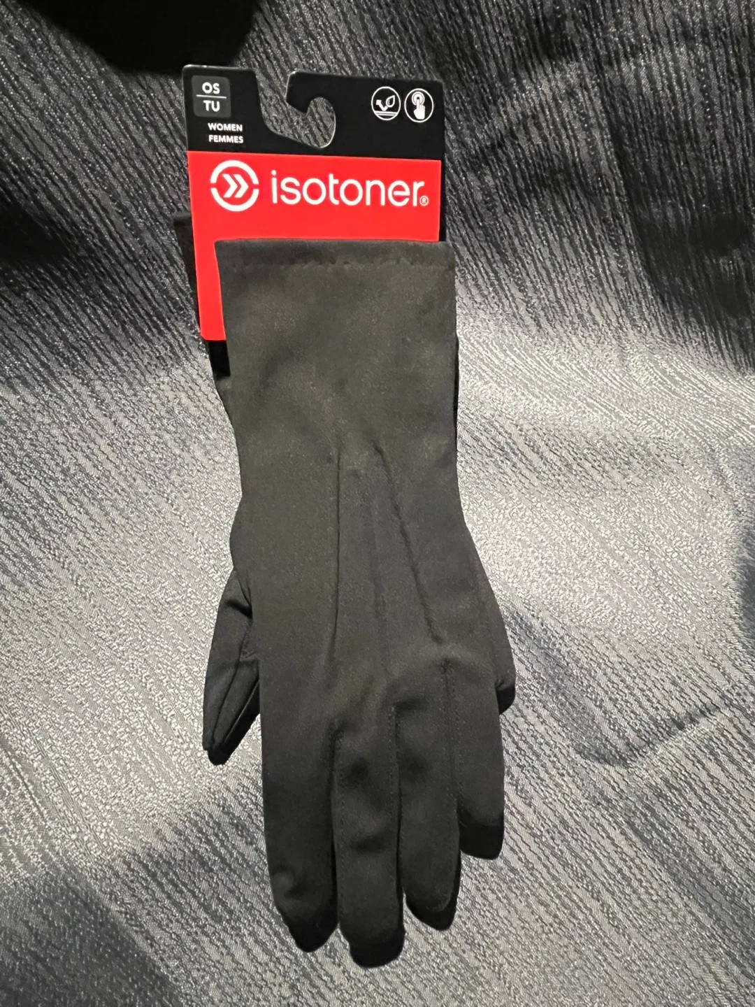 Isotoner Ladies Smartec Gloves - Black, One Size