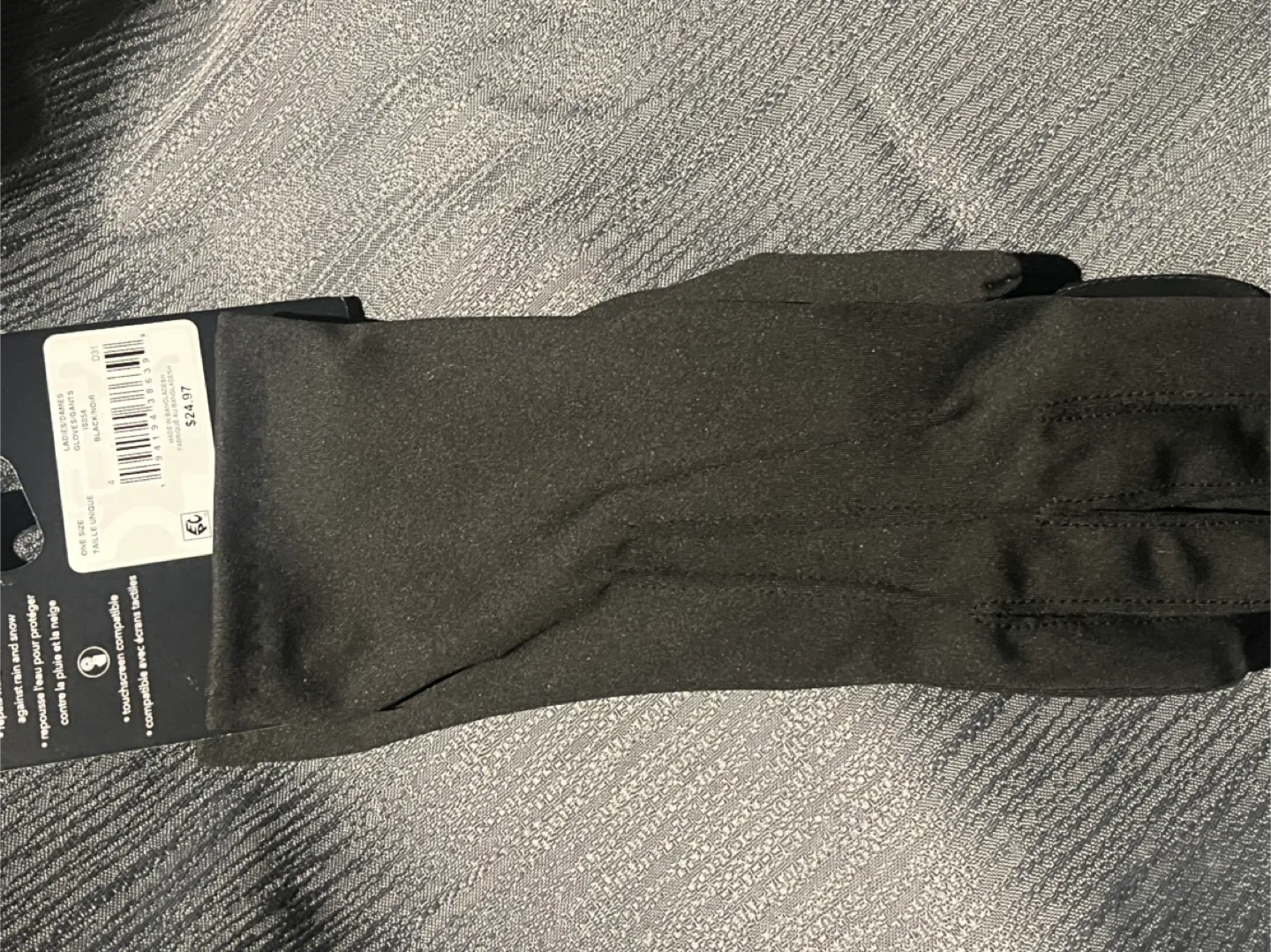 Isotoner Ladies Smartec Gloves - Black, One Size image indicator(3)