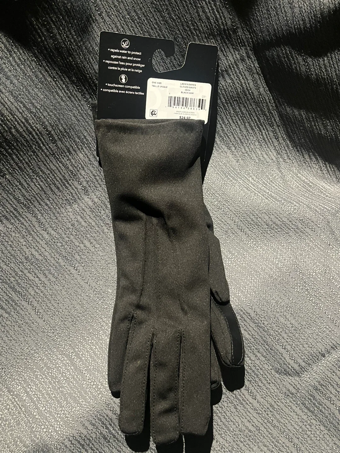 Isotoner Ladies Smartec Gloves - Black, One Size image indicator(2)