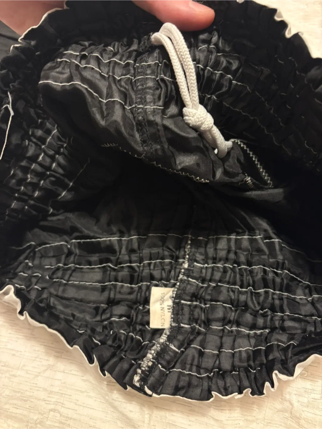 Muay Thai Boxing Shorts - Black & White image indicator(3)