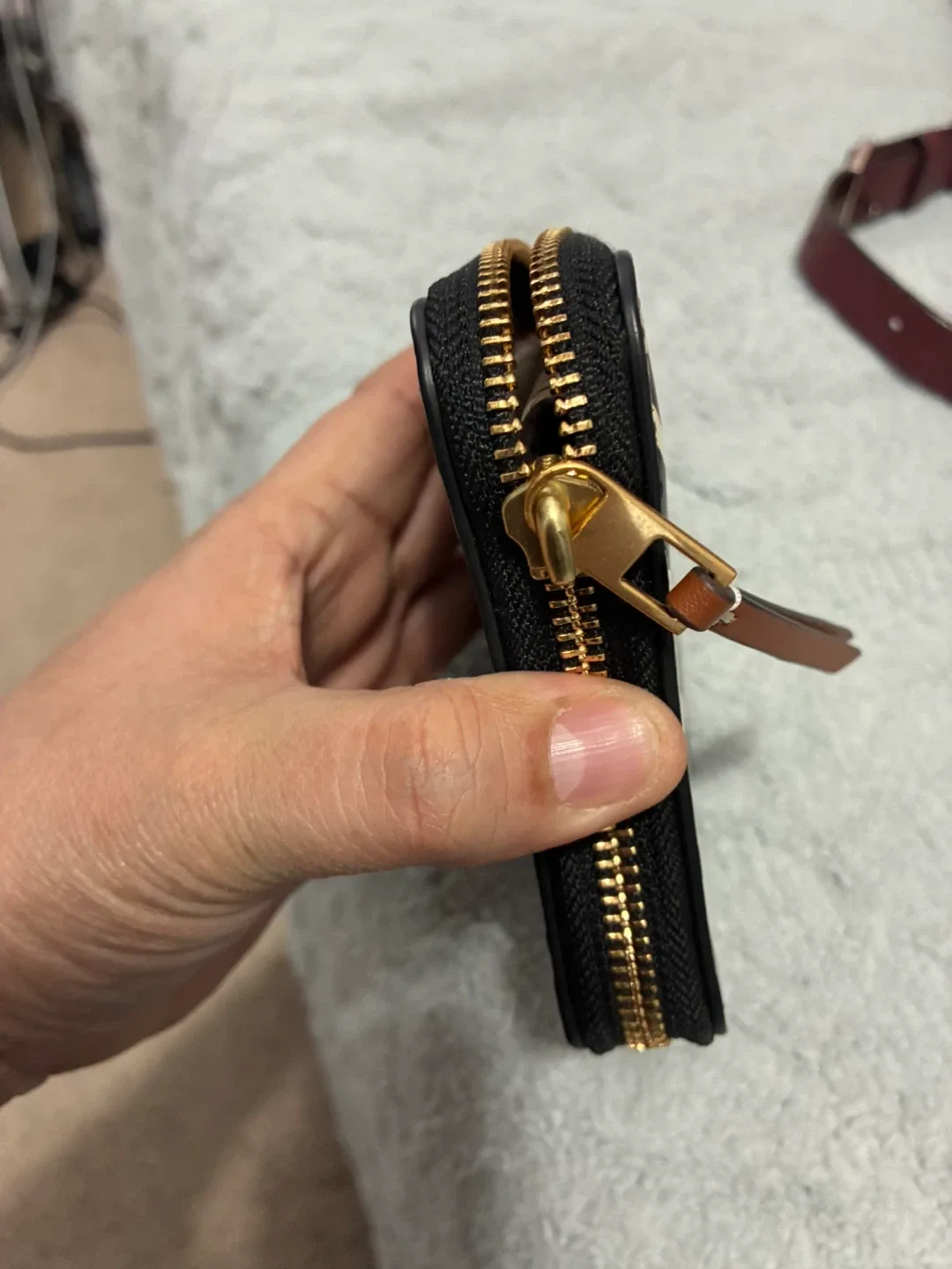 Tory Burch Black Leather Wallet image indicator(2)