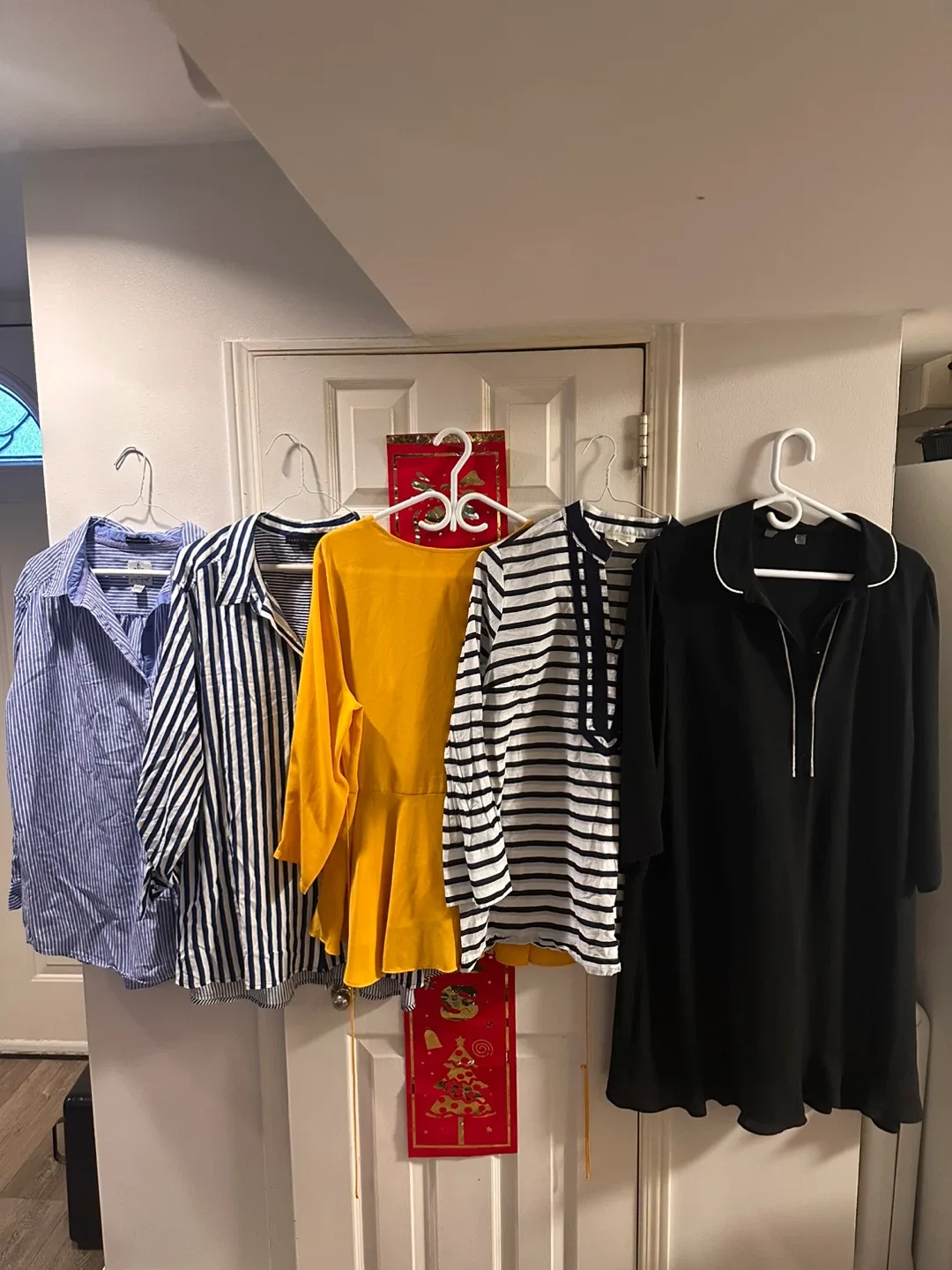 5 Striped Button-Down Shirt size L