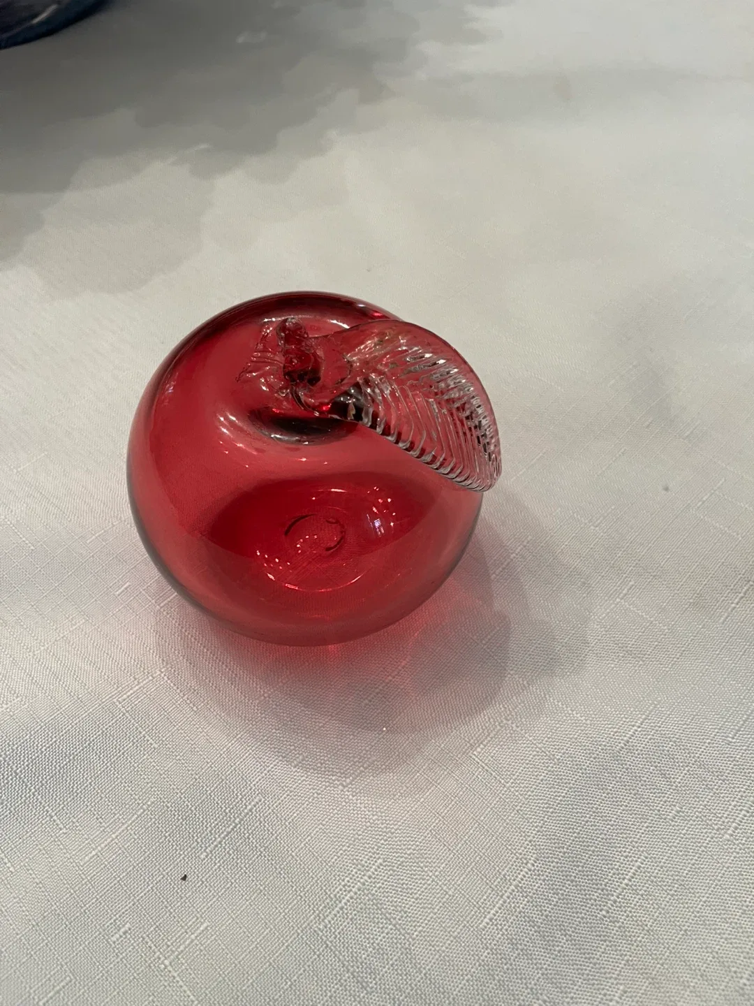 Cranberry Decorative Glass Bowl and Fruit image indicator(6)