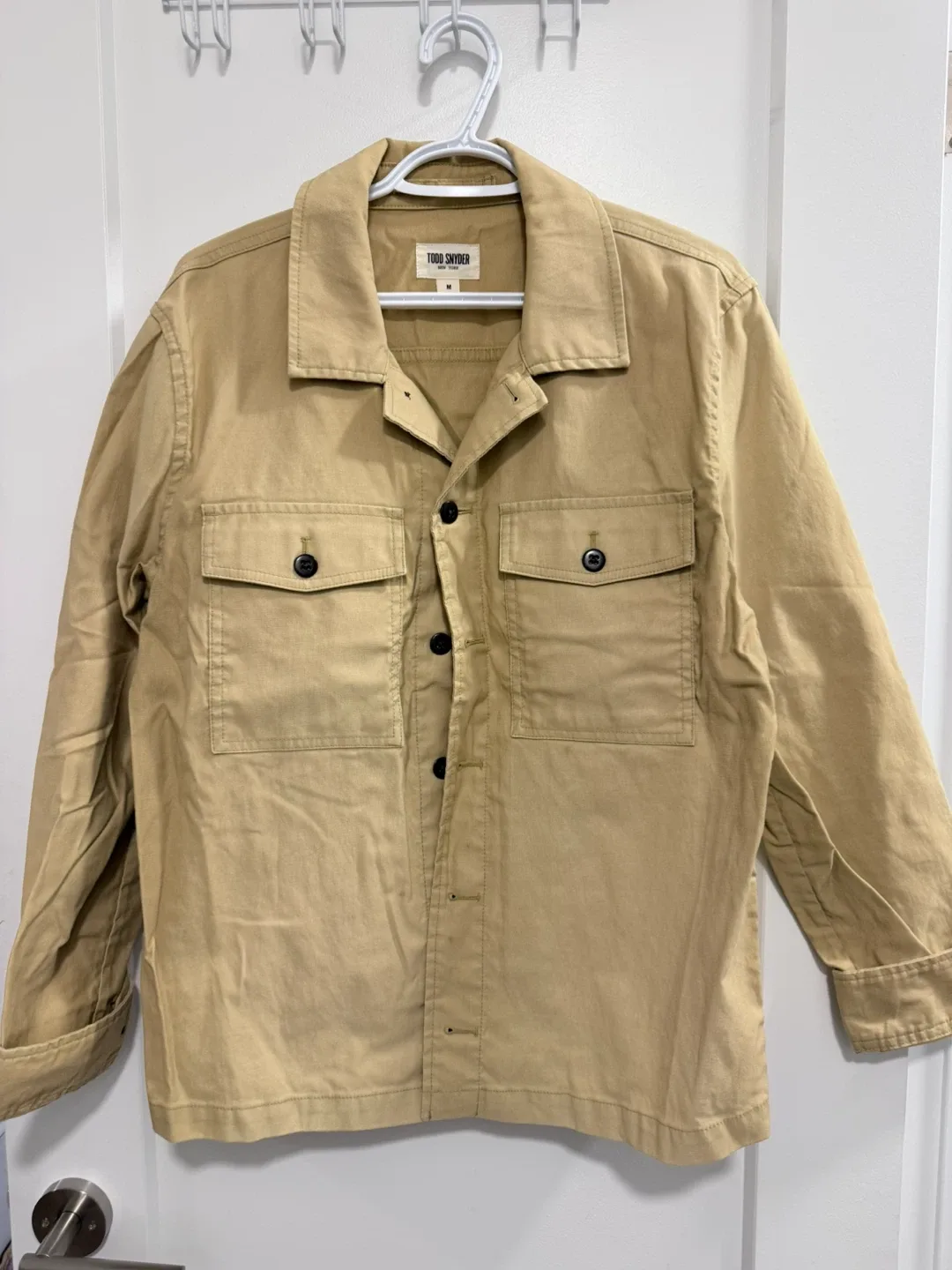 Beige Button-Down Jacket