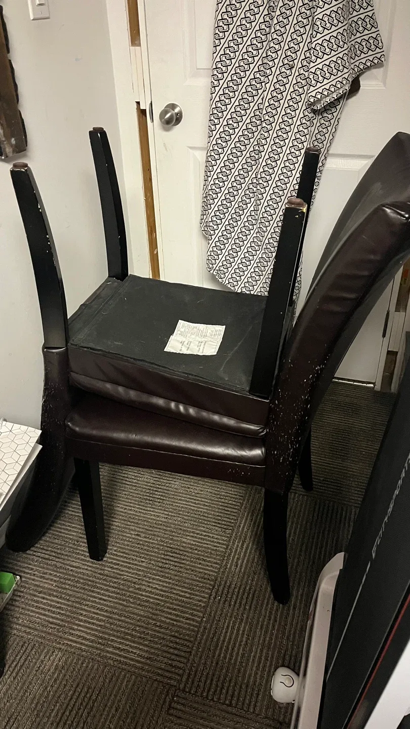 Dark Brown Dining Chairs - Set of 4! image indicator(4)