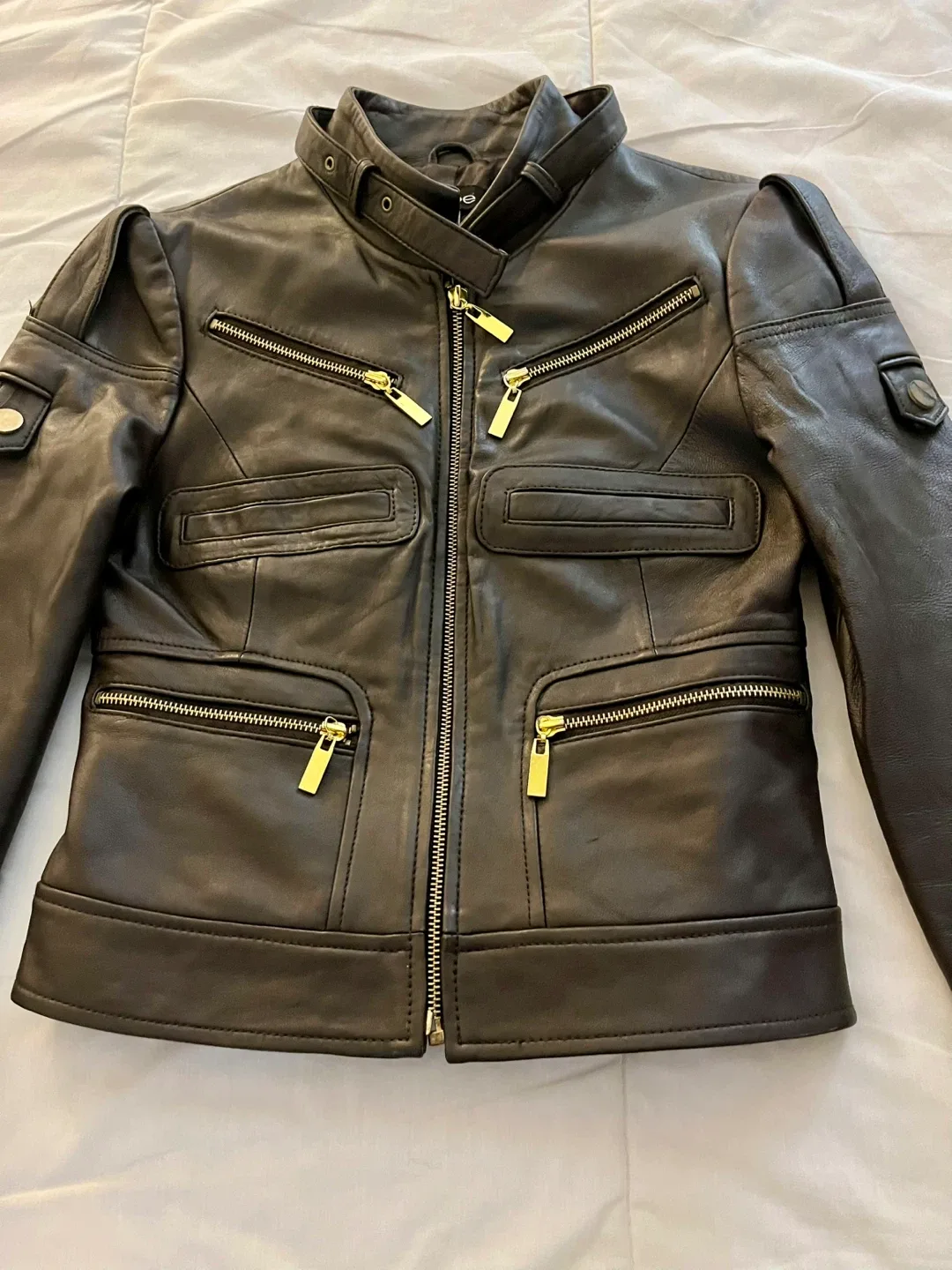 Bebe Leather Jacket - Size XS