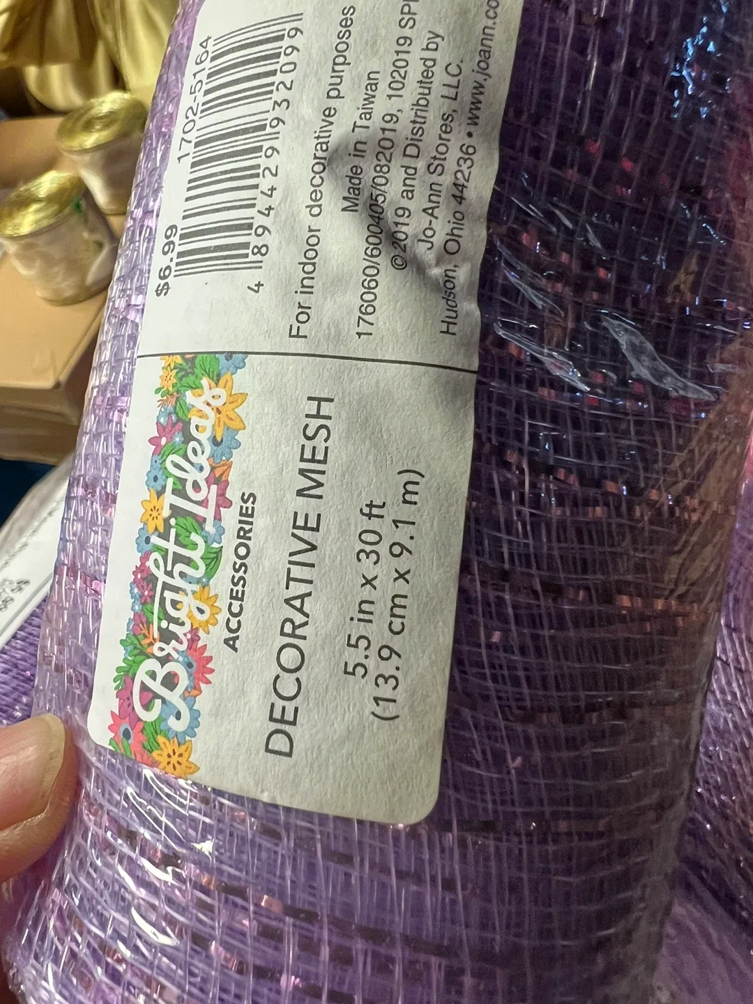 Polypro Mesh Ribbon, Weatherproof, 5.5" x 10 yards image indicator(2)