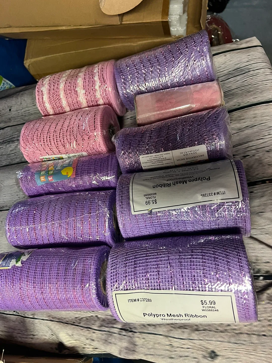 Polypro Mesh Ribbon, Weatherproof, 5.5" x 10 yards