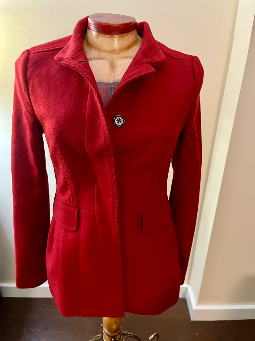 Banana Republic Red Wool Blend Coat - photo 4