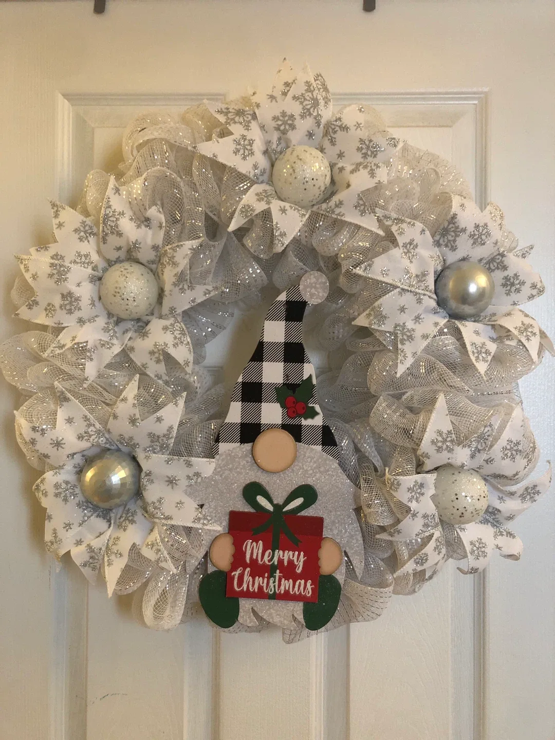 Christmas Gnome Wreath - Handmade