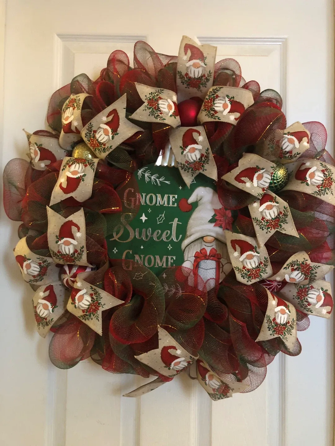 Gnome Sweet Gnome Holiday Wreath