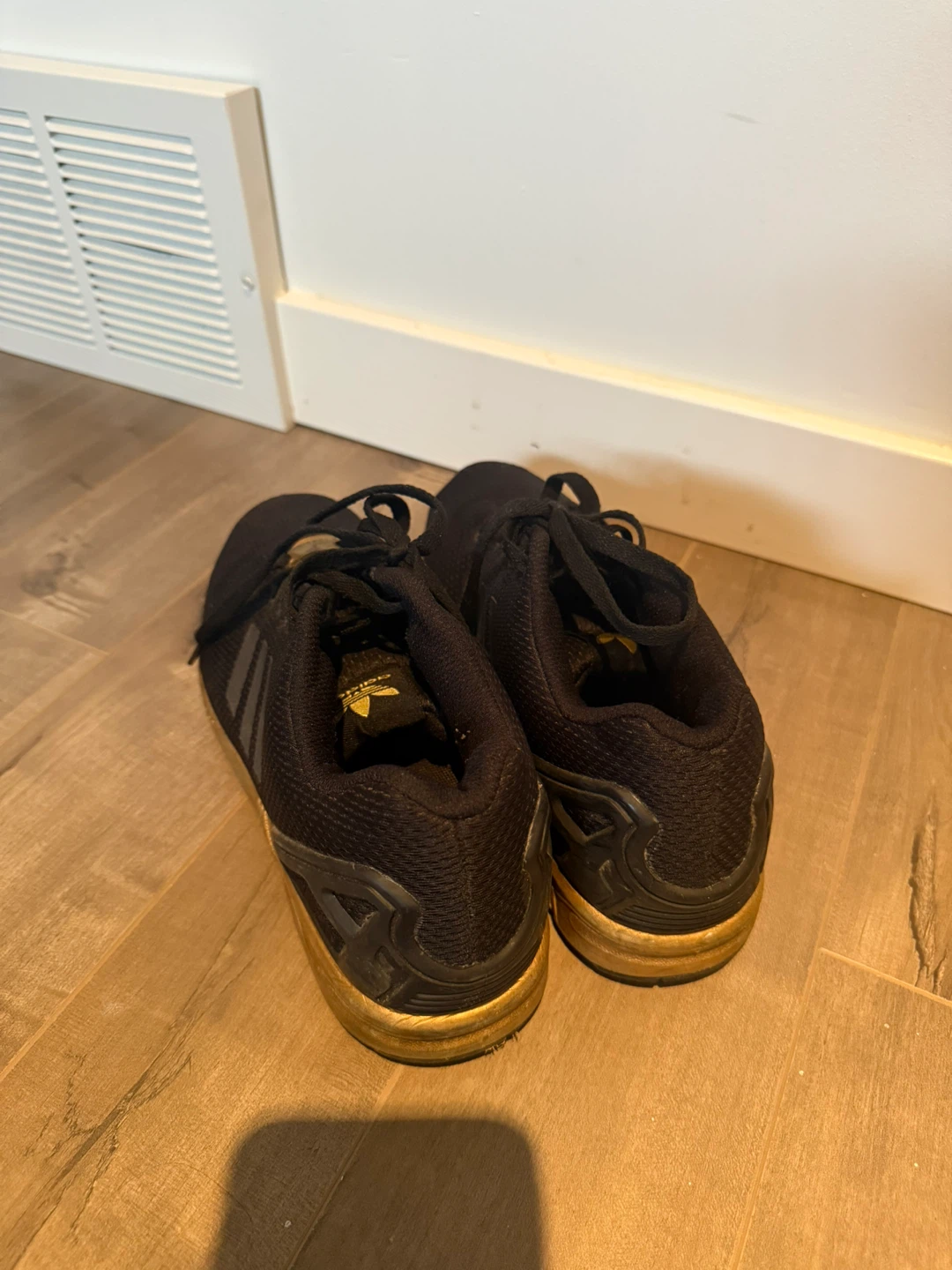 Adidas ZX Flux Black & Gold Shoes - photo 2