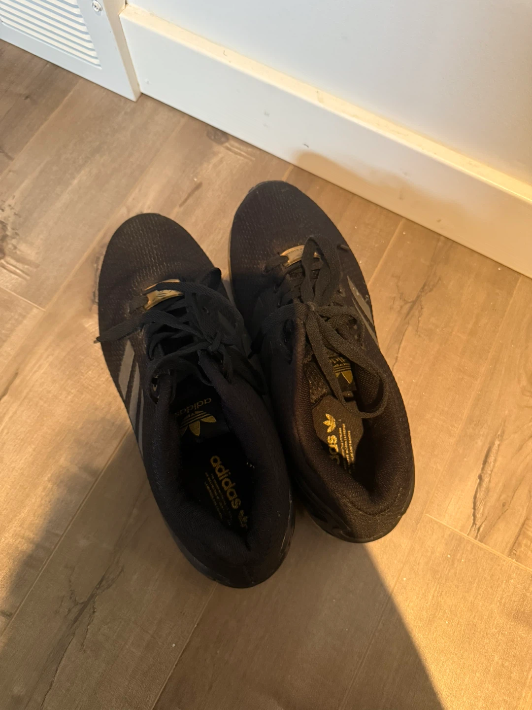 Adidas ZX Flux Black & Gold Shoes - photo 3