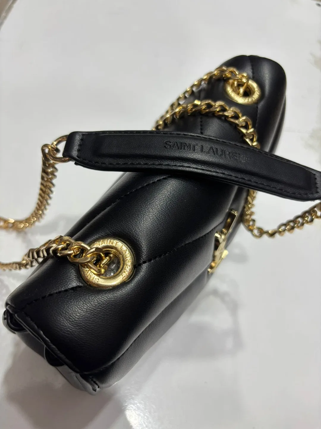 Saint Laurent Black Leather Shoulder Bag image indicator(2)