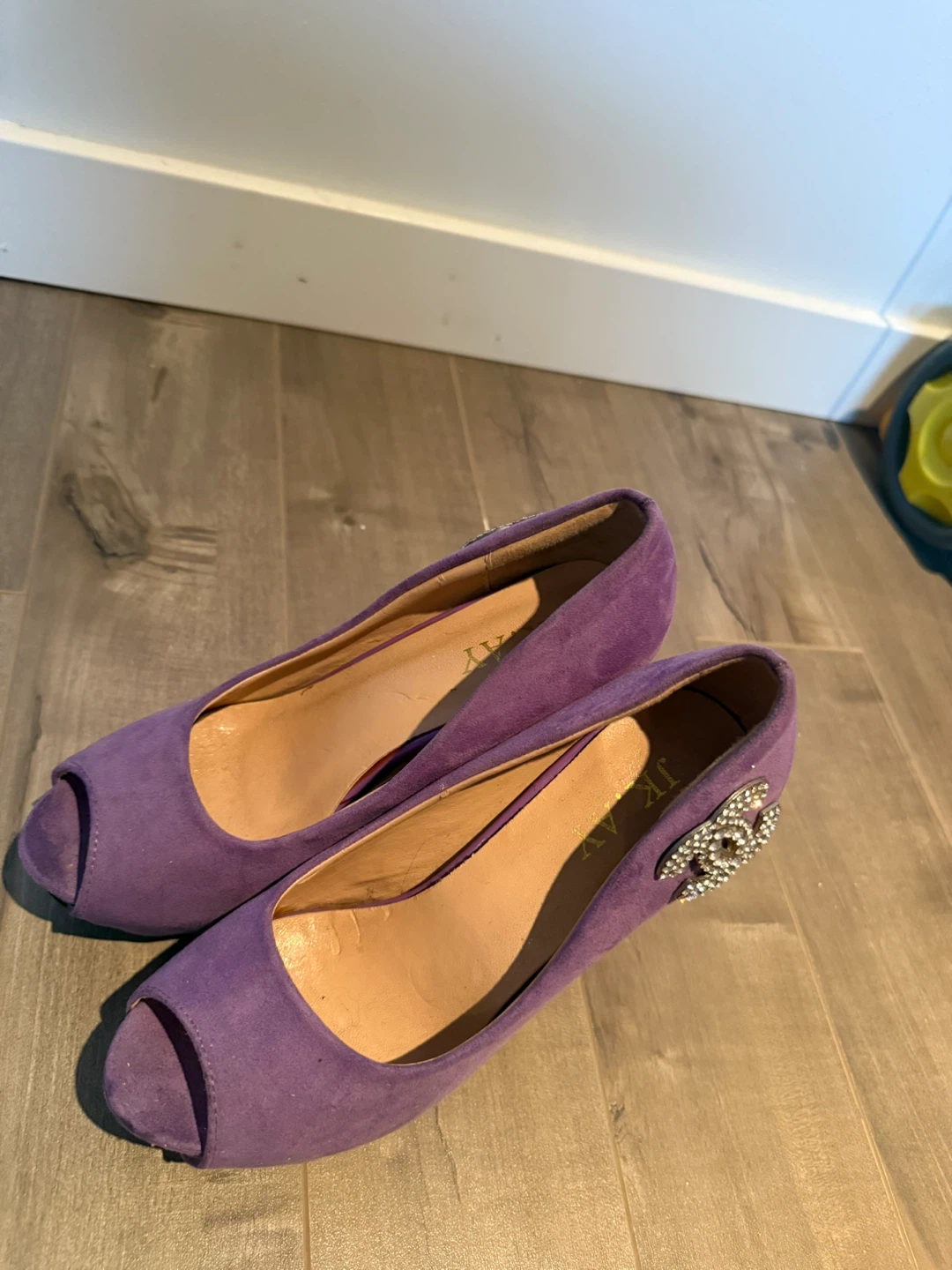 JK.AY Purple Suede Heels - photo 3