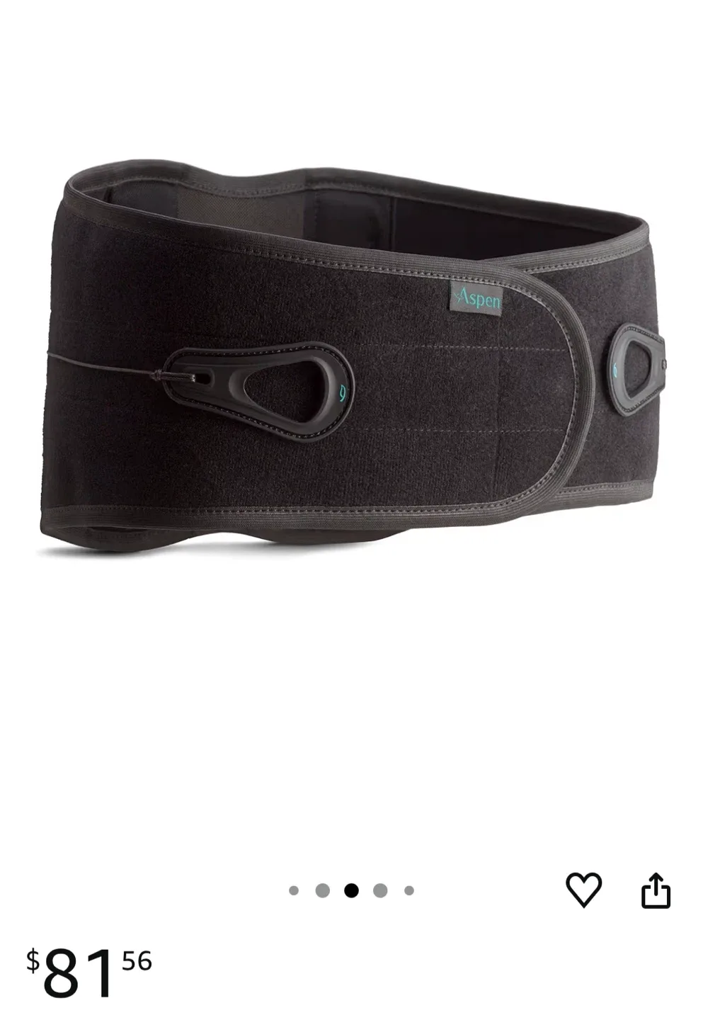 Aspen Medical Lumbar Support Back Brace - Size L