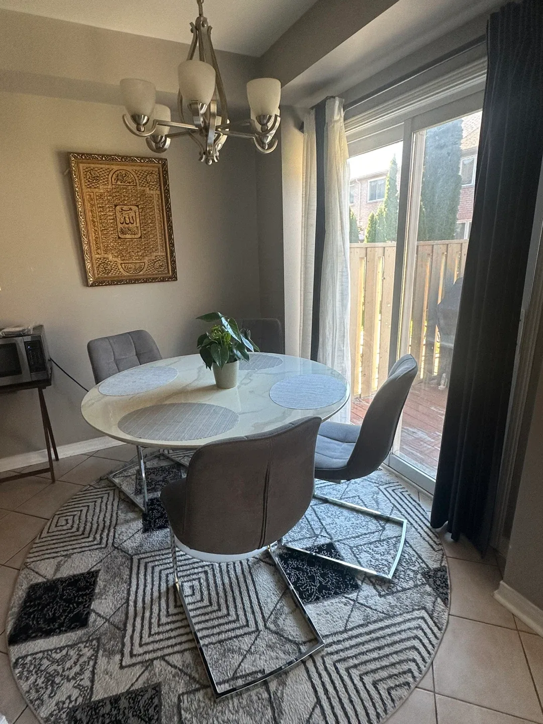 Dining table with 4 chairs