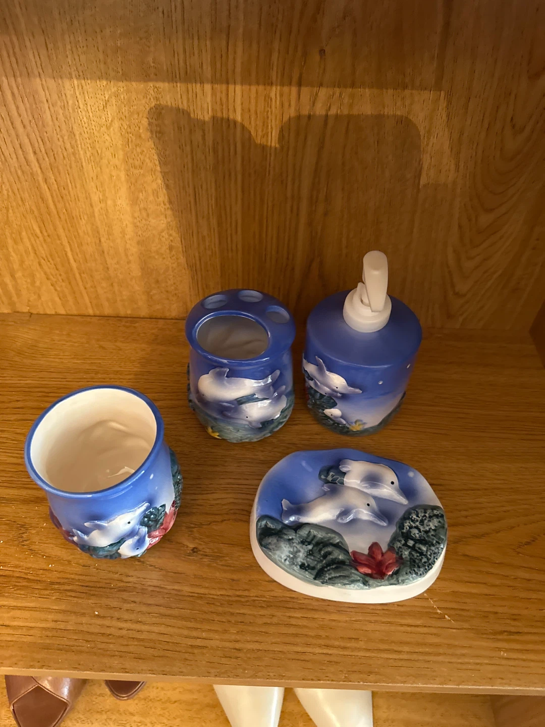 Dolphin Bathroom Set - 4 Pieces
