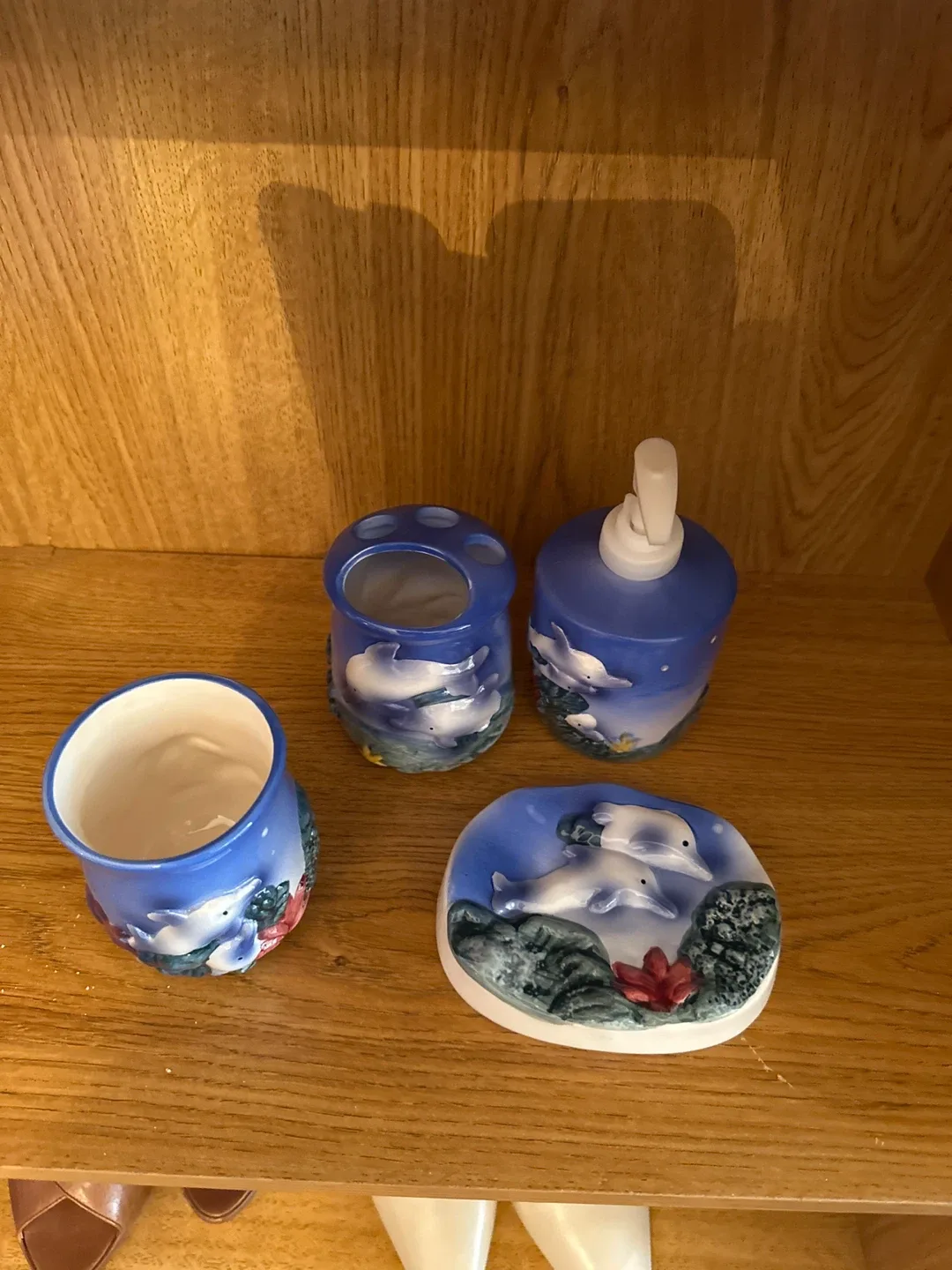 Dolphin Bathroom Set - 4 Pieces