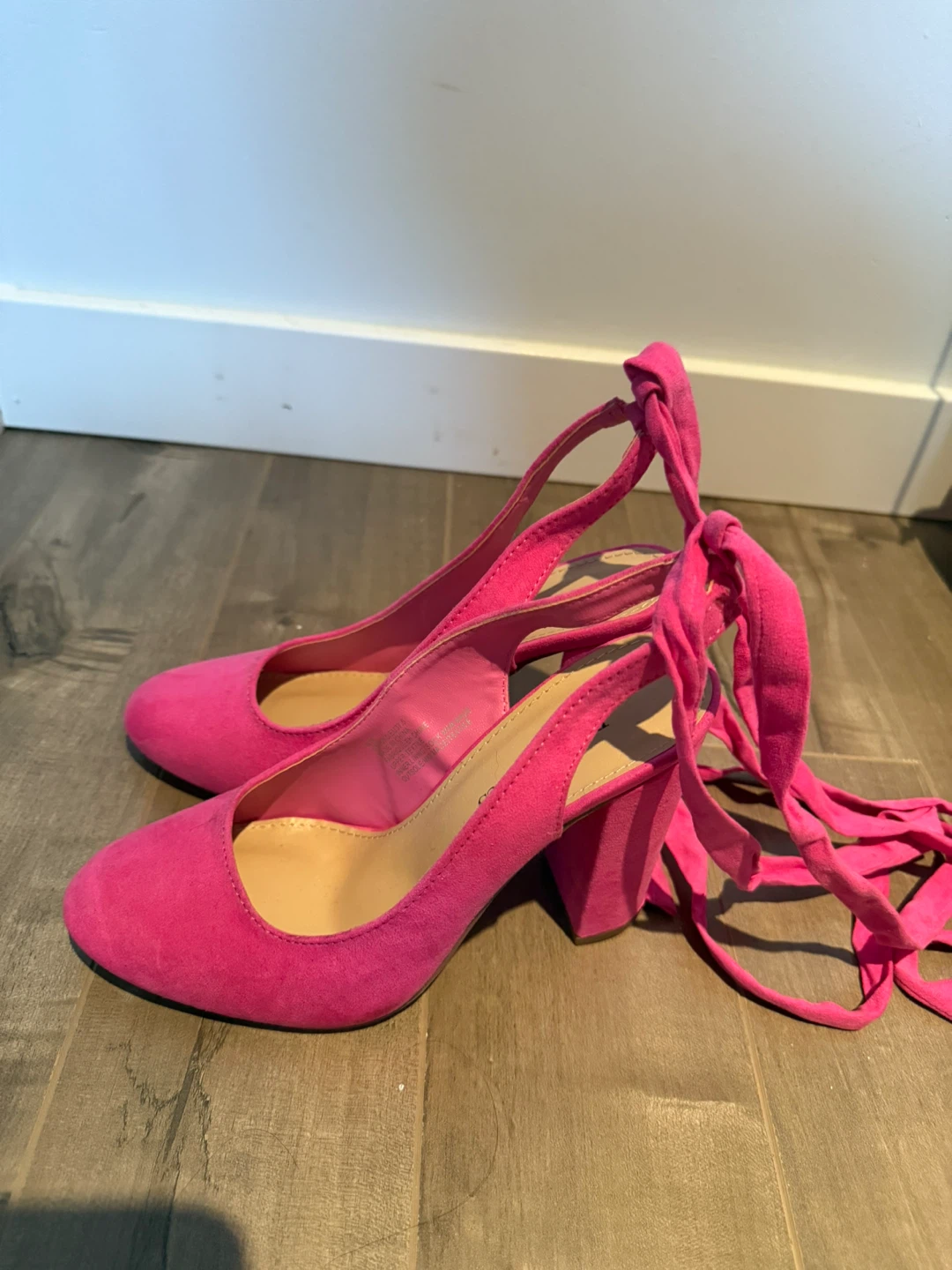 JustFab Pink Heels, Size 7
