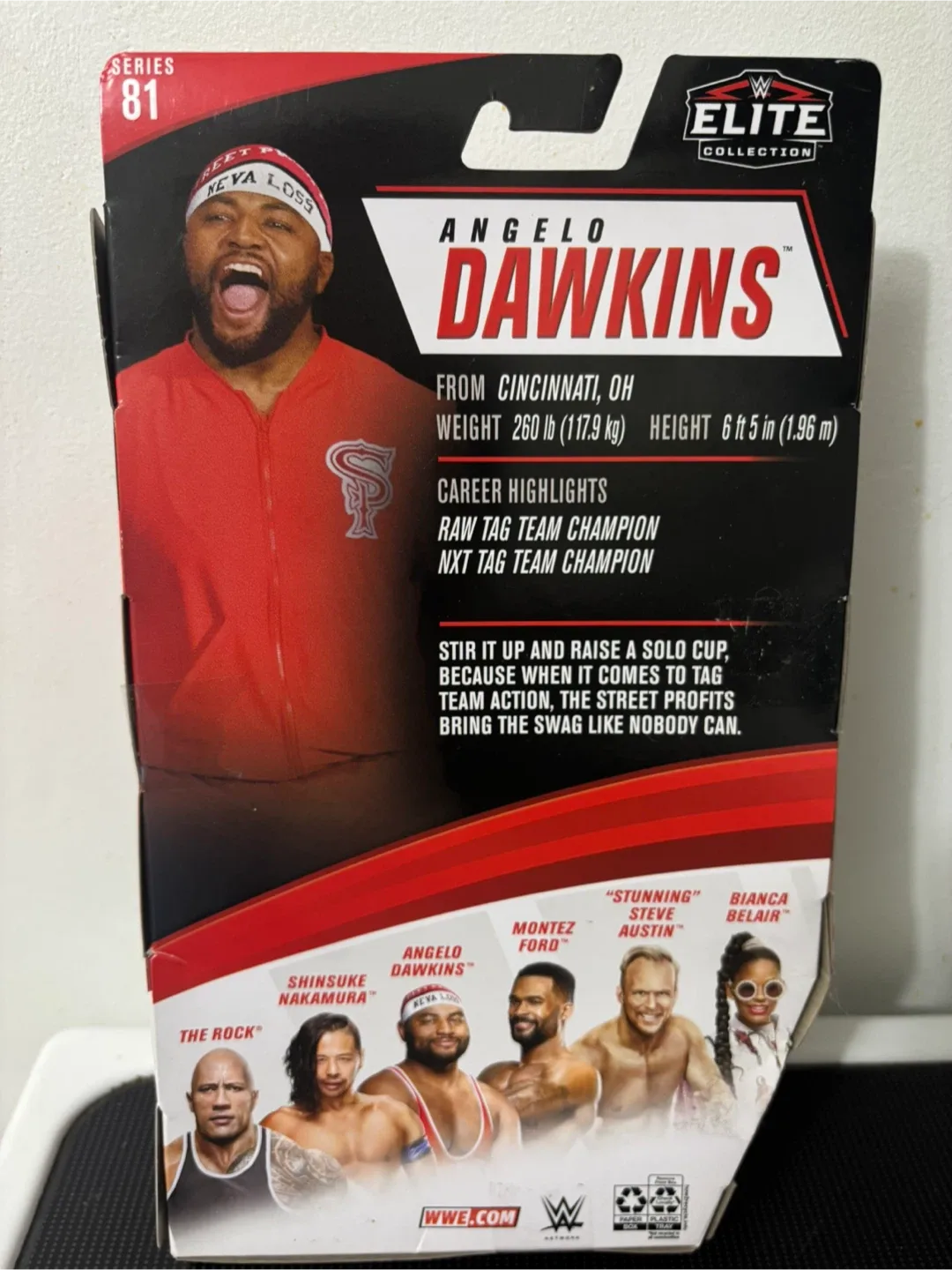 WWE Elite Collection Series 81 Angelo Dawkins Action Figure image indicator(2)