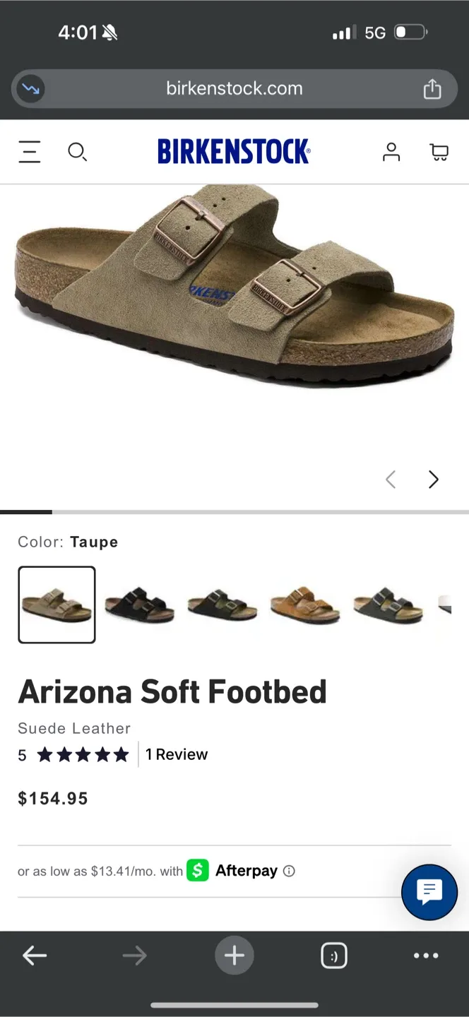 Birkenstock Arizona Soft Footbed - Taupe
